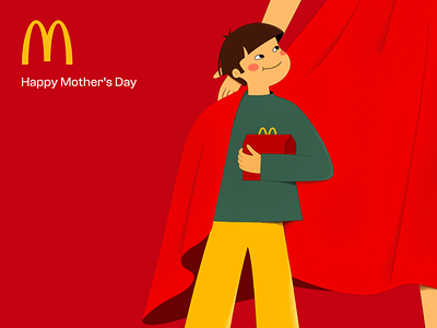 McDonald's Prints creative print happy mothers day mcdonalds mothers day print superhero