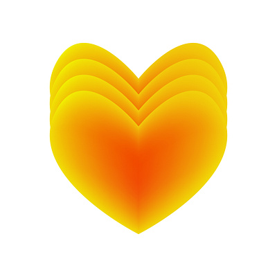 Orange Love graphic design illustration logo logo design