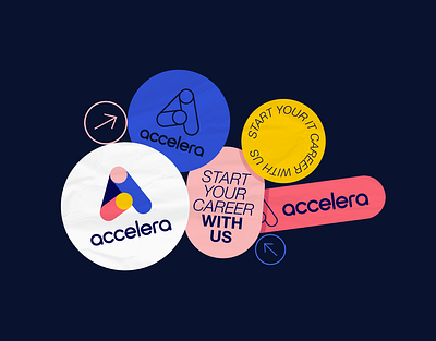 Accelera - Brand Identity a logo a symbol accelera acceleration brand identity branding it company logo design tech