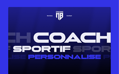 Sports coach website coach website responsive design ui uiux design webdesign