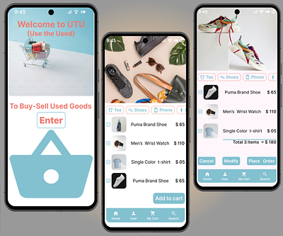 App to sell-buy used goods app graphic design ui ux uxdesign