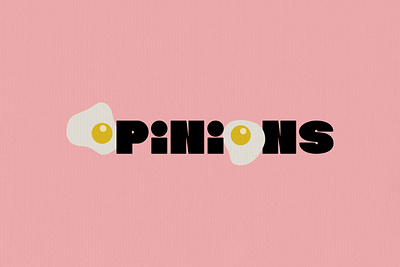 Opinions Breakfast branding illustration logo