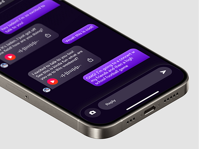 Voice Chat app design audio chat communication design input reply send ui ux voice
