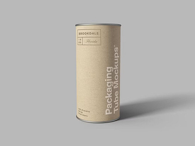 Packaging Tube Mockups aluminium can cardboard clothing foil mockup package packaging packing paper photoshop psd regular tin tube