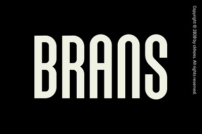 BRANS FONT bauhaus bold brand logo branding branding font brans font display free fonts logo modern poster retro round thin