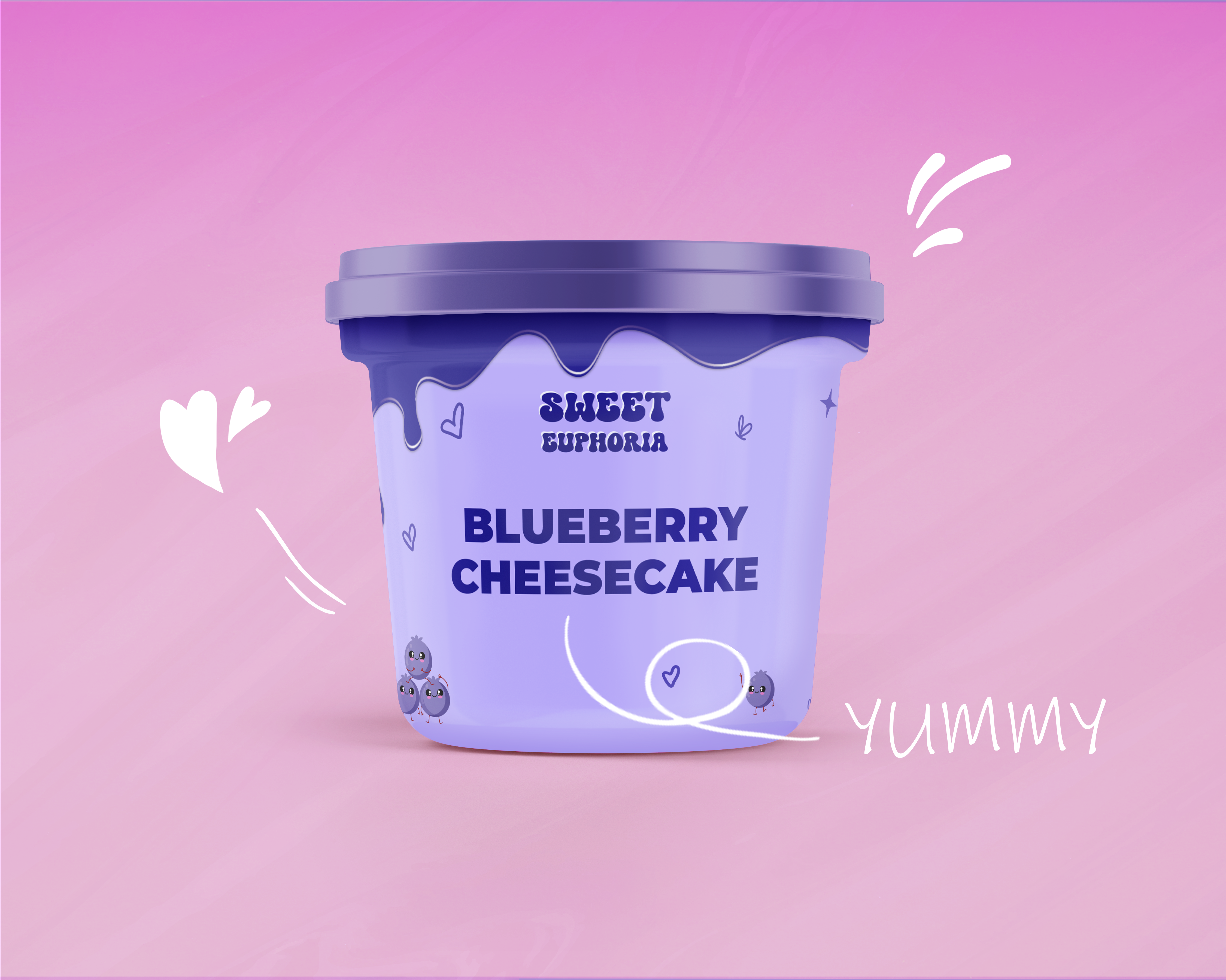 Stickers adobe illustrator after effects animation branding cartoon cute design food fruit gif gradient graphic design ice cream illustration motion graphics packaging pastel sticker tutti frutti vector