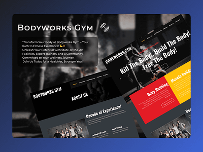 BodyWorks GYM branding design logo ui uidesign web webdesign websitedesign