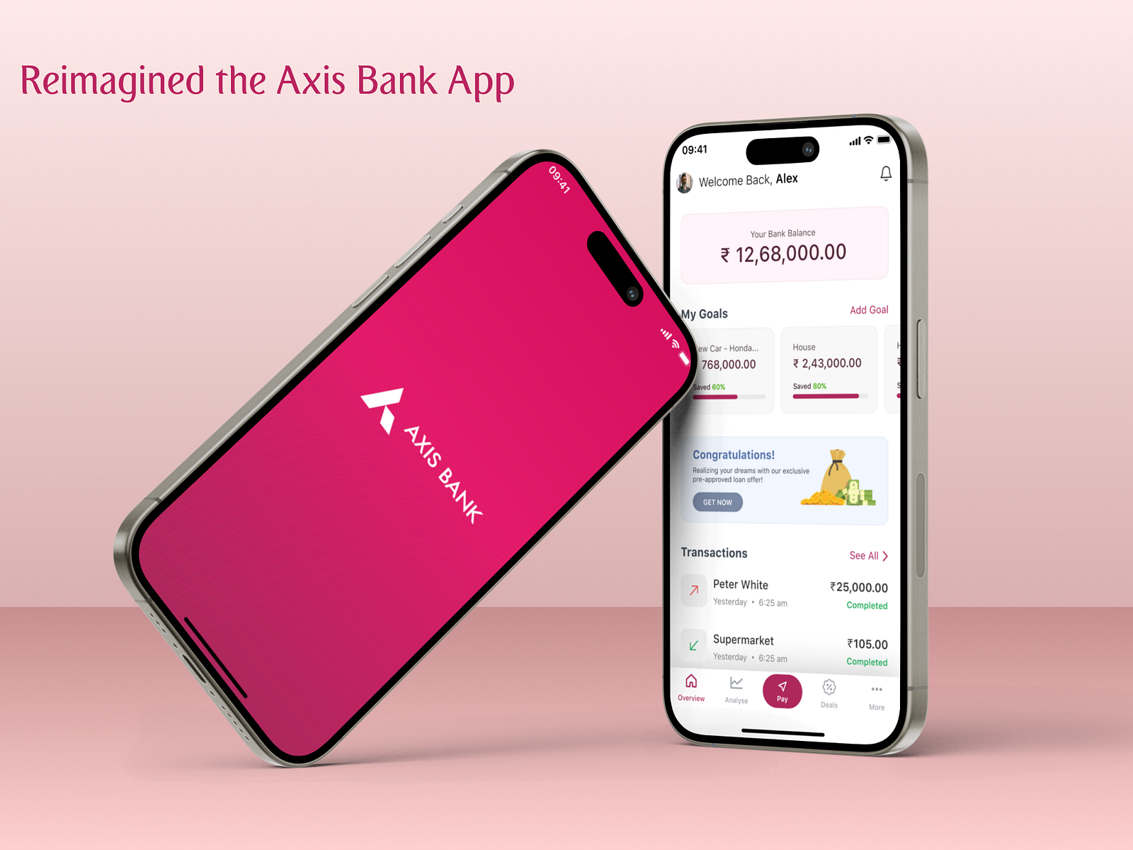 Reimaged the Axis Bank App by Lambdezine on Dribbble