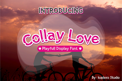 Collay Love - Handwriting Font cursive font cute display fonts funcy font funny handwritten playfull typeface