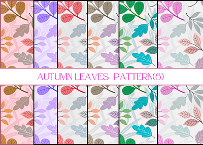 Autumn leaves pattern(6) autumn leaves design graphic design illustration leaves