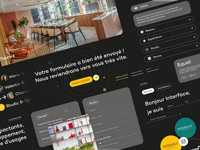 Interface - Agile work environments - Web design buildings figma office buildings real estate ui ui design web design web dev webflow