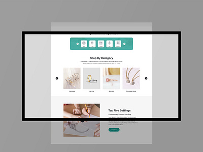 Jewelry landing page branding design dribbble earring ecommerce web explore graphic design jewellery jewels landing page design logo design mockup design necklace shopping web website website design websites