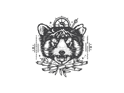 Josh Seeley Red Panda illustration panda procreate red panda vector yinyang