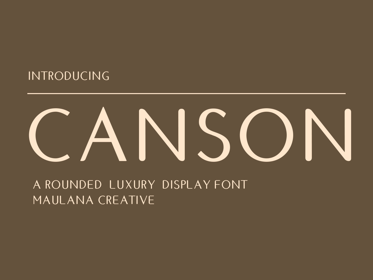 Canson Rounded Luxury Display Font by Maulana Creative on Dribbble