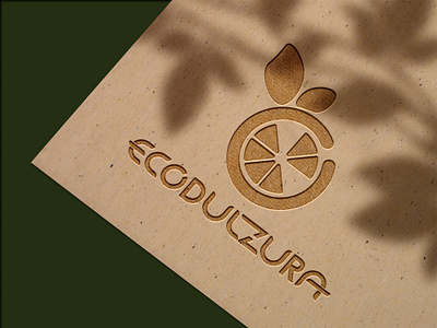 Eco Farm Logo branding craft eco farm graphic design logo orange