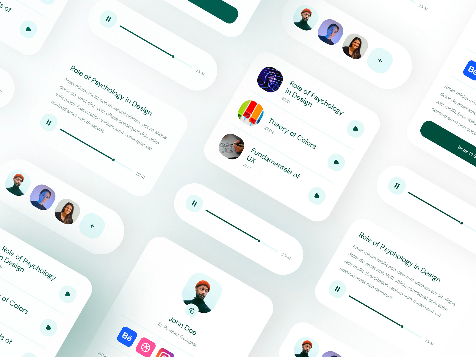 Cards UI Design by Locgfx on Dribbble