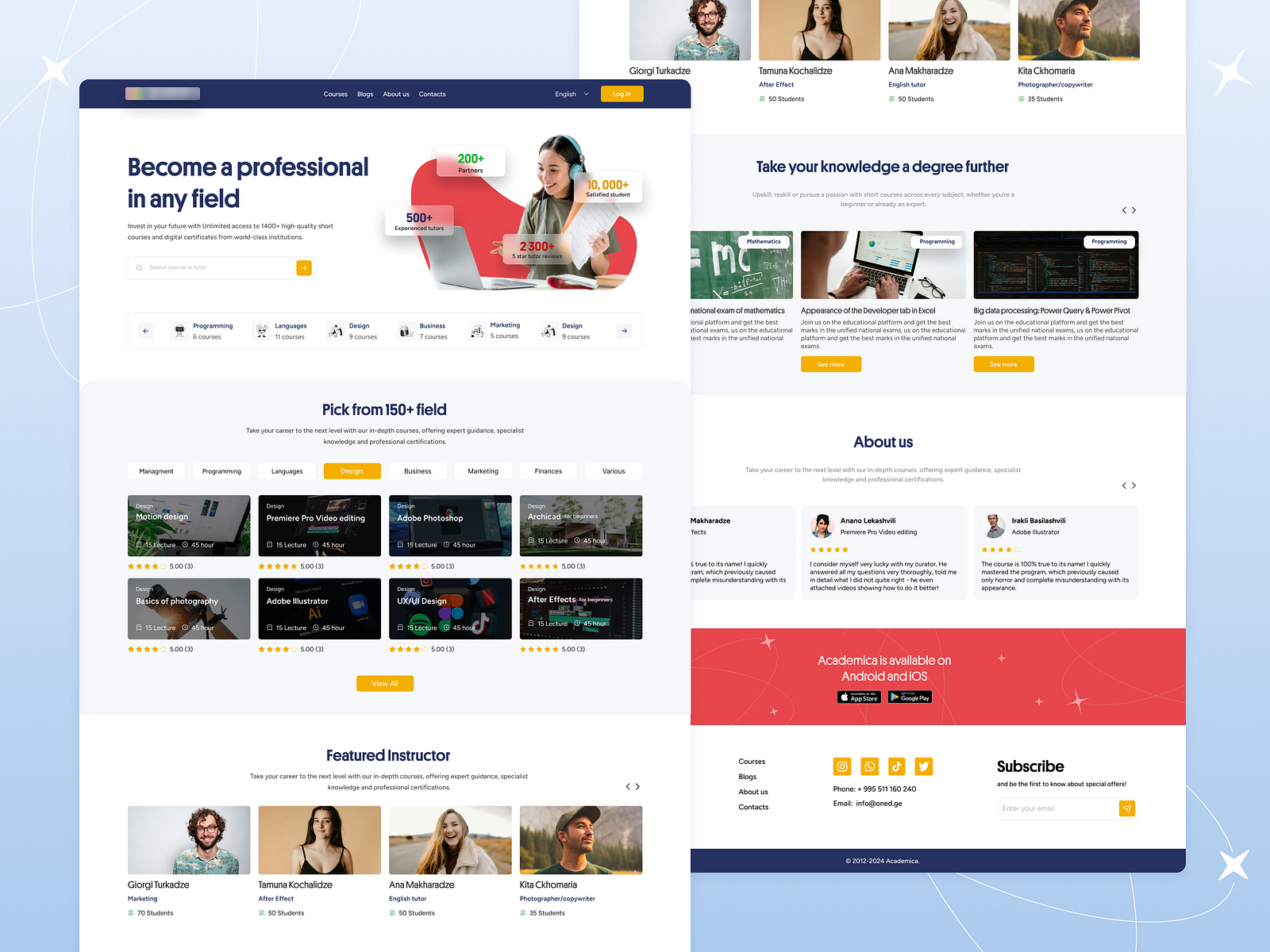 Online Courses Platform by G_Kh on Dribbble