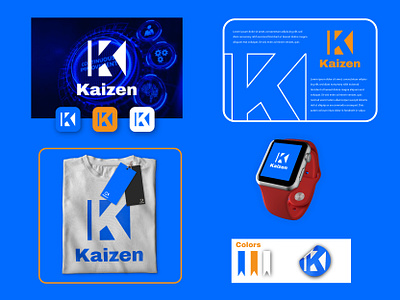 Kaizen modern minimal logo design branding creative logo design fiverr graphic design illustration logo logo design logo maker