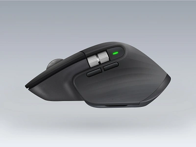 Logitech MX Master 3S Illustration 3d figma illustration mouse mx master realistic shading skeumorphic skeumorphism