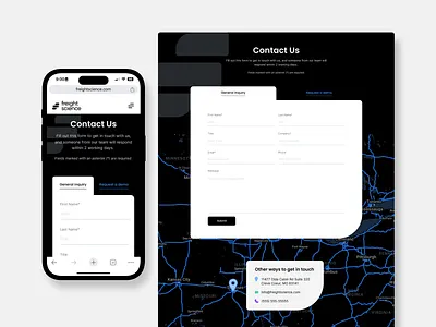 Freight Science :: Contact logistics