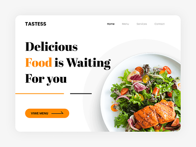 Tastess - Webpage branding delicious delicious food food landingpage online online food ordering food teste web web design web layout webpage website