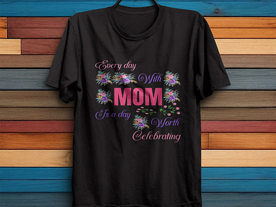 Mom T-Shirt Design art branding card design graphic design illus illustration logo mom mom t shirt design mother mothers day poster t shirt t shirt design trendy t shirt design typography typograpy vector vintage