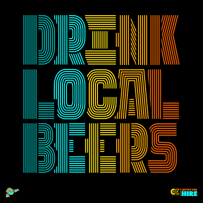 Celebrate Craft Beer advertising art bar beer branding brewery colorful craft beer creative custom lettering design friends graphic design midwest pub retro colors tavern typography vector vintage