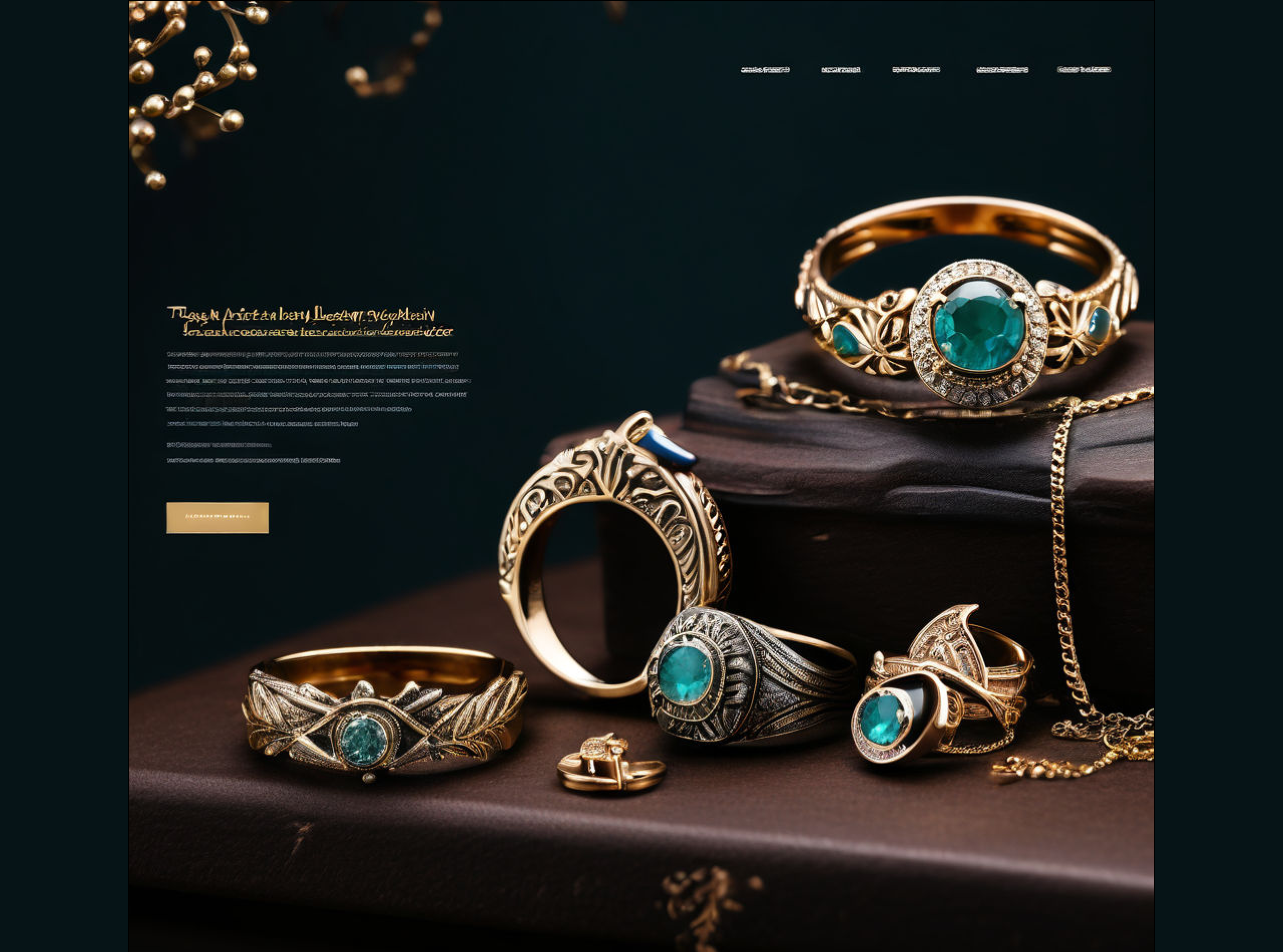 Jewelery landing page design 3d animation app branding design graphic design illustration jewely landing page landing page landing page design logo motion graphics ui ui ux vector website