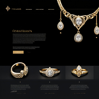 Jewelry business landing page design 3d animation app branding design graphic design illustration jewelery landing page design logo ui vector website design