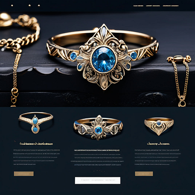 Landing page design for jewelery business 3d animation app branding design graphic design illustration jewelery business landing page design logo ui vector website design