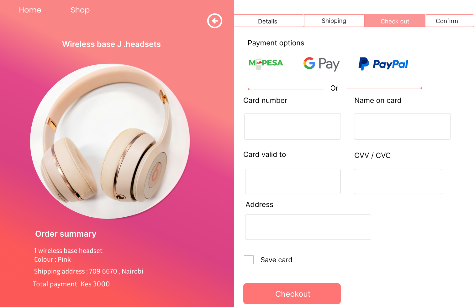 Credit Card checkout by LIK creation on Dribbble