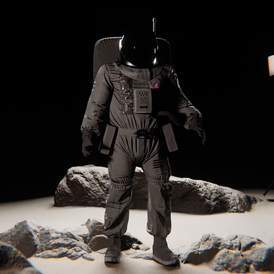Moving Astronauts 3d model animation character concept character design