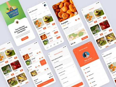 Groceries Shopping App Design courier app food app food delivery food delivery app food groceries fruit app groceries grocery delivery grocery delivery app grocery shop grocery shopping grocery store mobile app design online shopping restaurant app restaurant menu shipping app ui ux case study ux ui design vegetable app