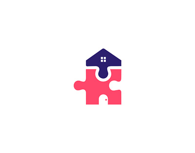 puzzle home 3d branding graphic design logo motion graphics ui