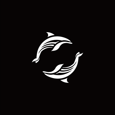 Dolphins animal art branding design dolphin graphic design illustration logo vector