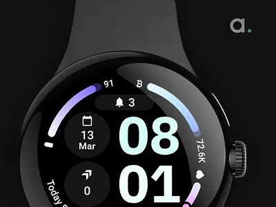 Arcs D5: Wear OS 4 watch face amoled watch faces android app graphic design pixel watch ui watch app watch faces wear os wearable
