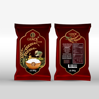 Premium rice bran oil package illustration cooking oil dropper food oil natural oil oil bottle oil packaging paddy rice rice grain rice plant rice seed