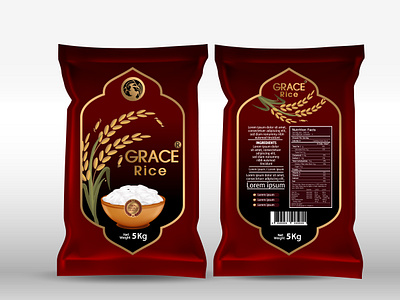 Premium rice bran oil package illustration cooking oil food oil natural oil oil bottle oil packaging paddy rice rice grain rice plant rice seed