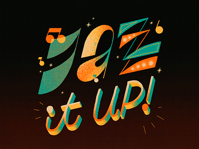 Jazz It Up! artwork font handmade illustration jazz lettering music texture type type design typography