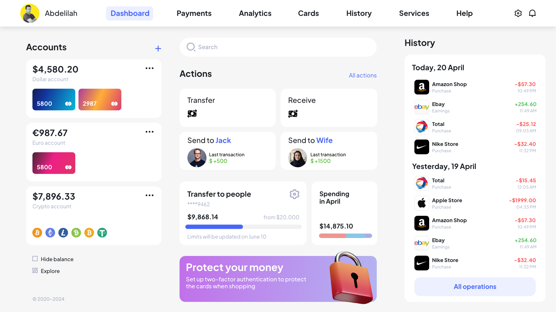 Dashboard UX/UI Design by ABDELILAH EL-GUENNOUNI on Dribbble