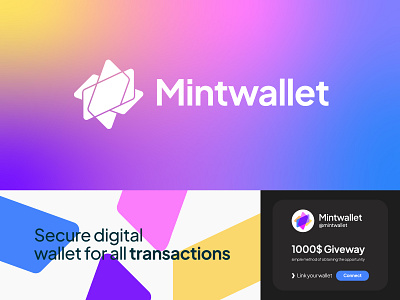 Crypto Wallet Logo, Mint, Blockchain, Transection, M logo blockchain logo branding colorful crypto logo crypto wallet logo ecommerce fintech fiannce futuristic logo letter logo logo logo designer logodesign m logo mint modern logo payment saas logo transection wallet logo web3 logo