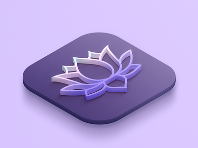 App Icon Design | Daily UI 3d app icon branding flower icon icon design logo plant icon saas icon software icon ui ui design ux design ux designer
