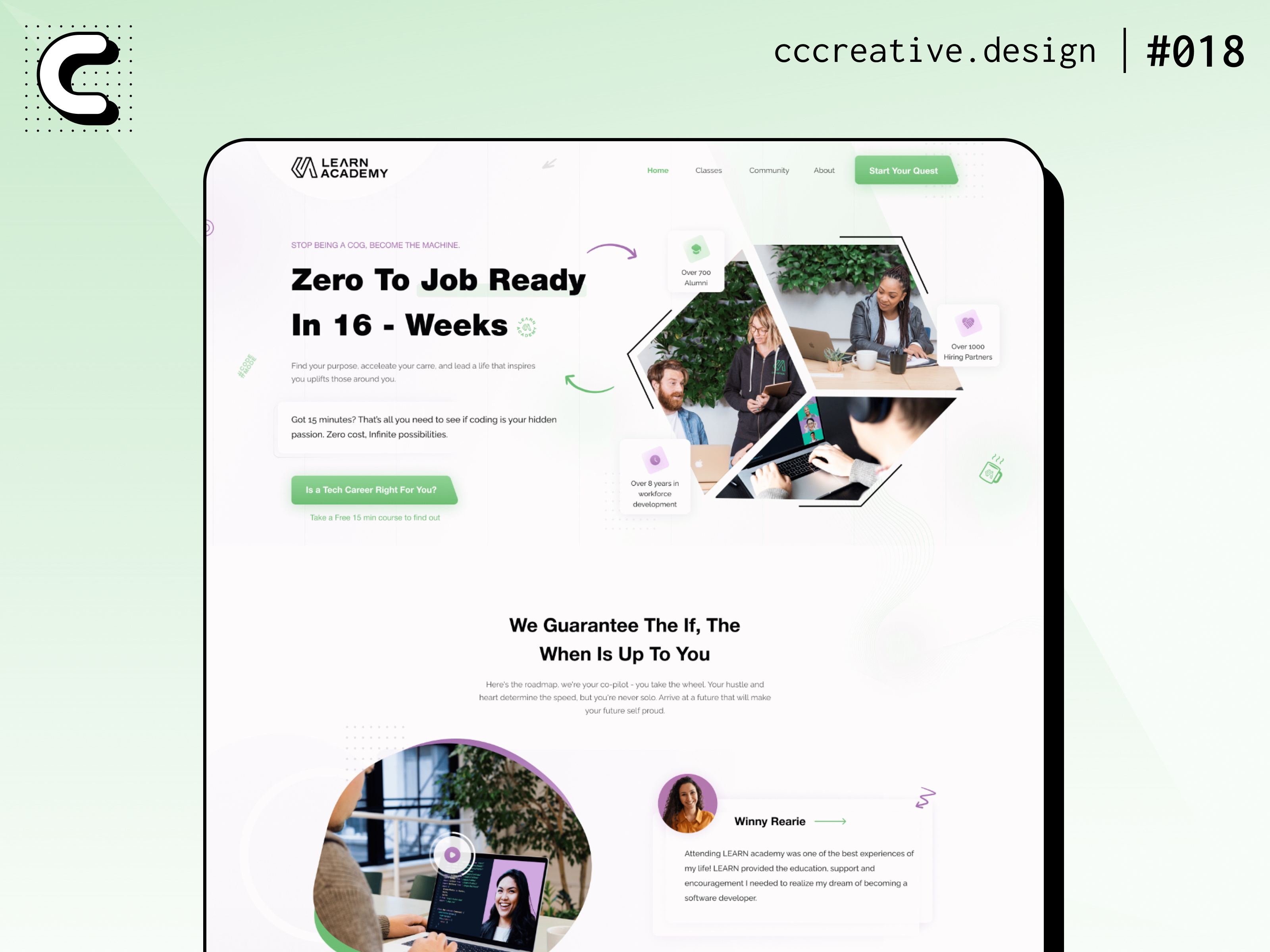 Example of UI/UX For App, Saas Or Website | 1 Week