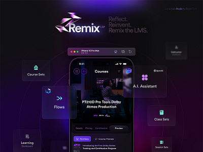 Remix LXP/LMS (iOS) | Early-stage Sign-up Flow Development app bryan funk concept ios iphone learning learning management system lms prodkt ui