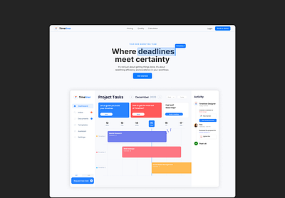 Timeliner - Web App Prototype app timelines web design webapp