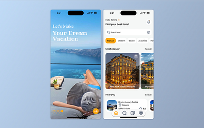 Hotel or vacation rental booking app design dailyui design hotel or vacation rental booking ui uidesign ux