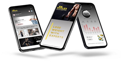 Fitflex Gym Center mobile app UI design | Figma app mobile app ui