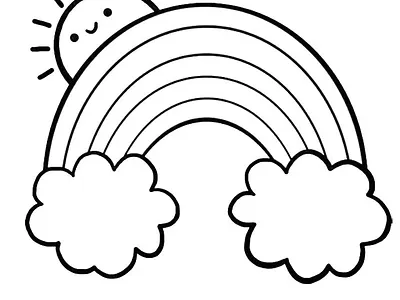 Rainbow Coloring Pages (Free Printables) art coloring rainbow