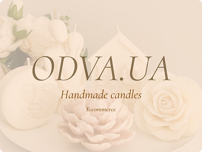 E-commerce for handmade candles candles design e commerce figma responsive ui ux web design