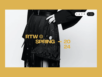 Prada RTW Spring 2024 Campaign Concept fashion minimalist prada ui ui design ui ux user experience user interface webdesign websites